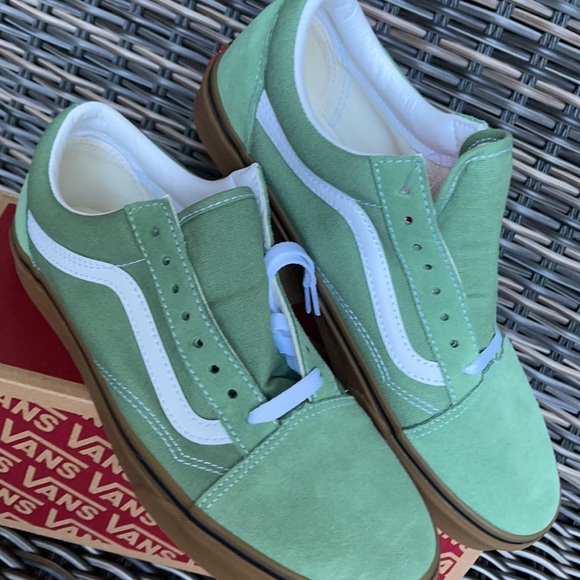 Vans Old Skool Gum Basil/True White MENS - Picture 8 of 16